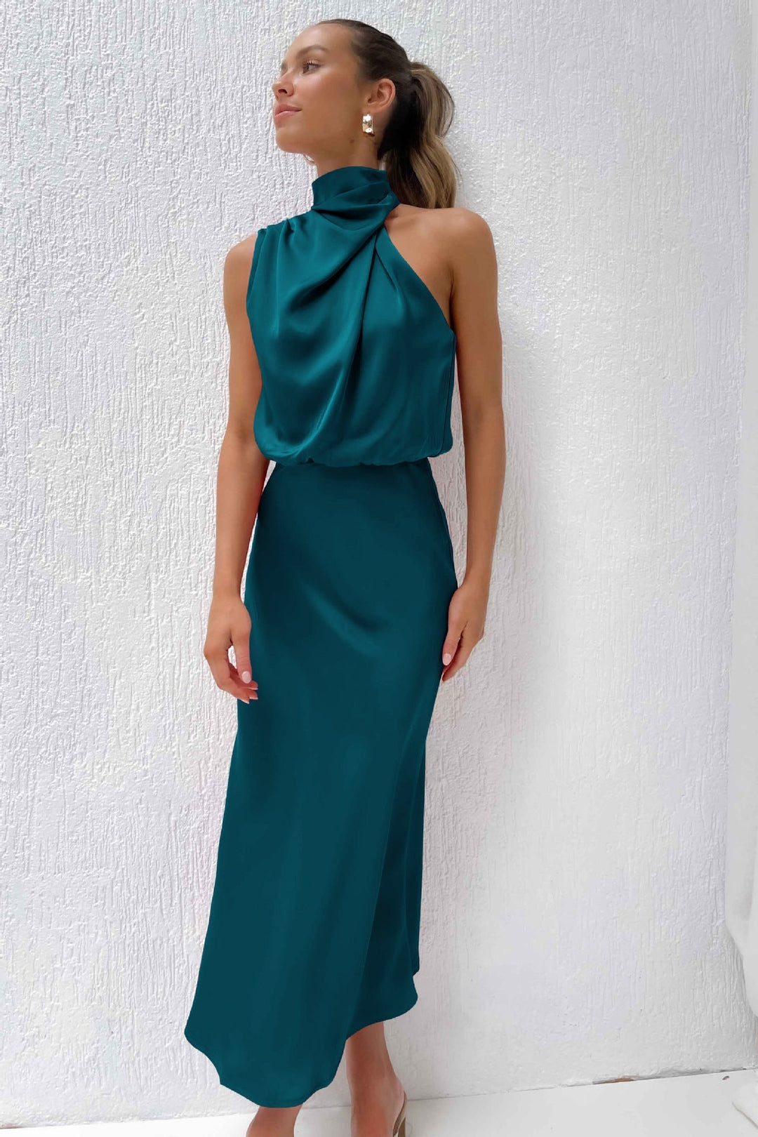 Quentin | Vestido Drapeado Sahara