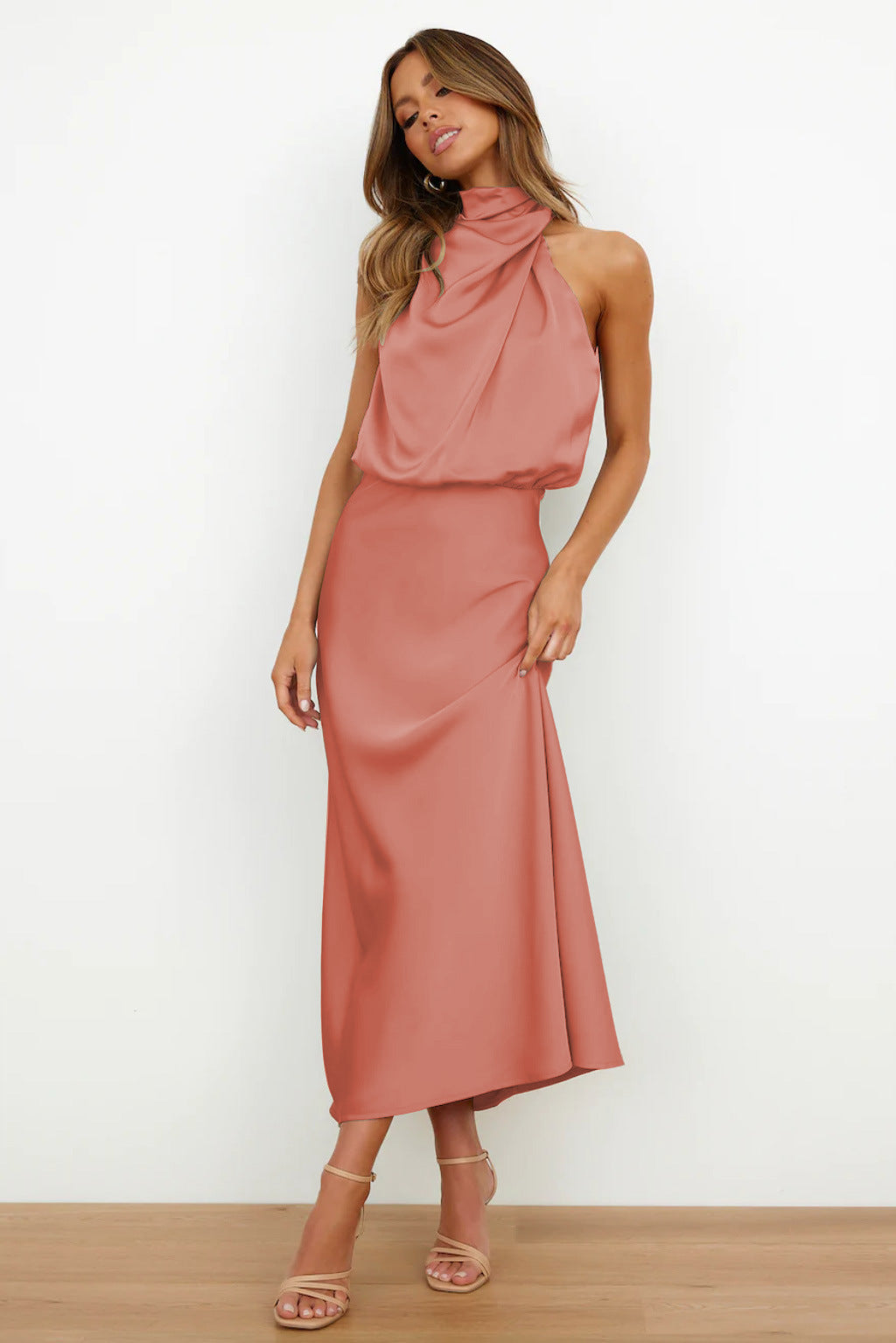 Quentin | Vestido Drapeado Sahara