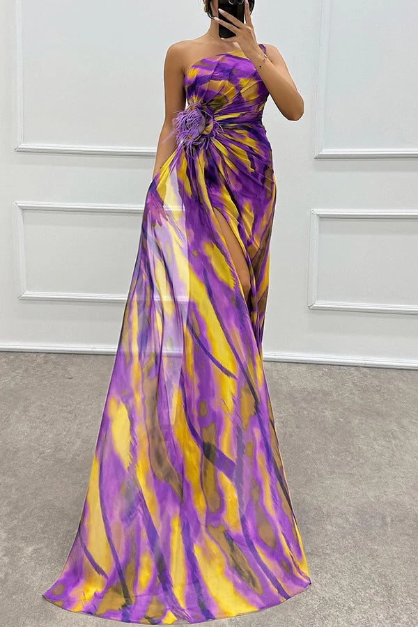 Lorna | Vestido Drapeado Vibrante