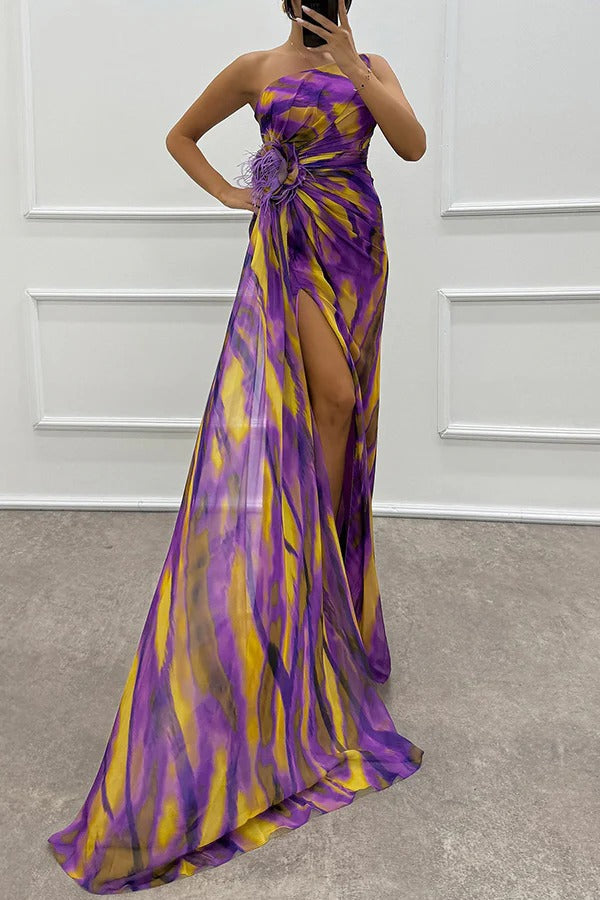 Lorna | Vestido Drapeado Vibrante