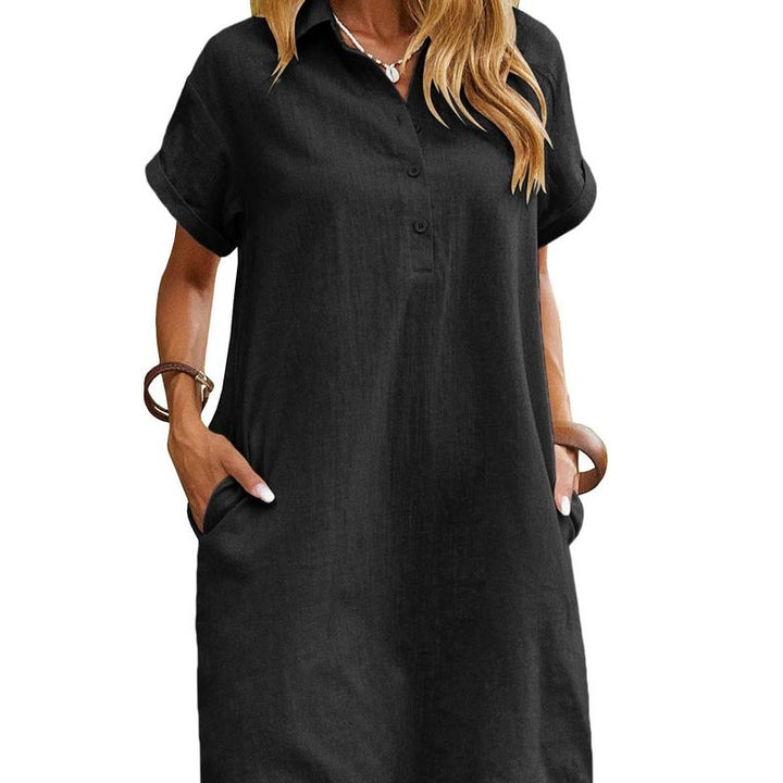 MAREN™ – Vestido de verano de manga corta y corte relajado