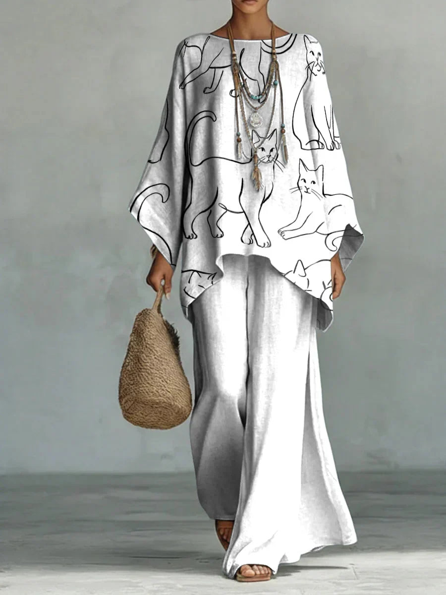 Conjunto Delphine | Conjunto Cómodo Estampado