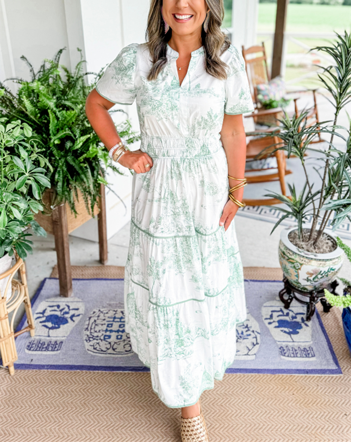 Marcelline | Maxi de toile atemporal – Comodidad elegante y favorecedora con fluidez sin esfuerzo