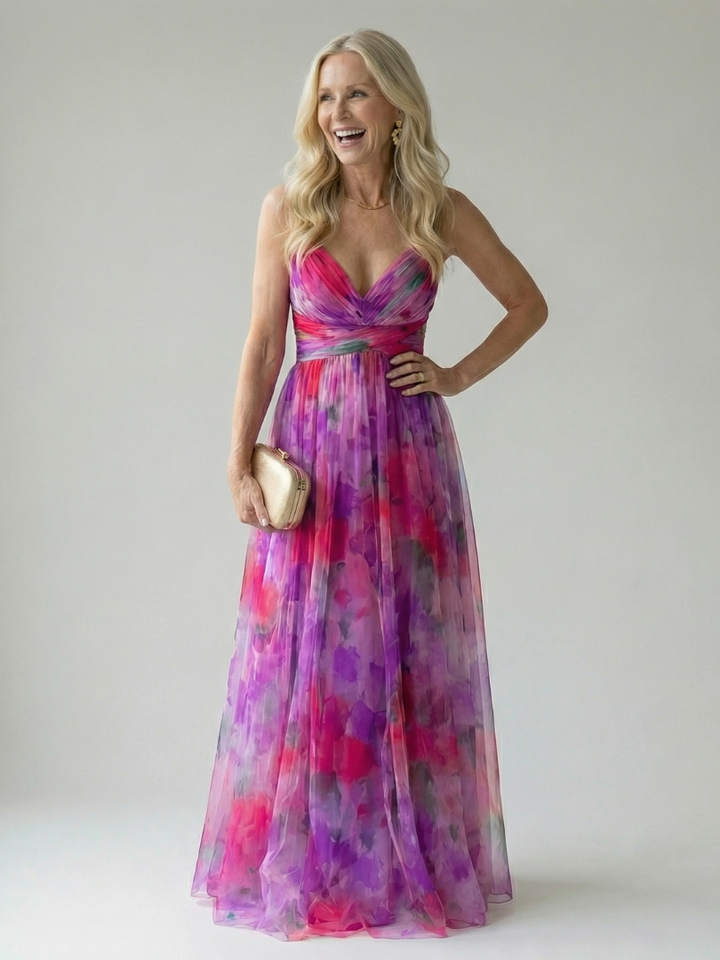 Isel | Maxivestido suave cruzado