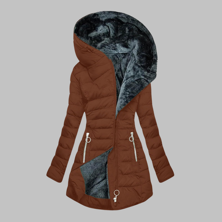 YENGE™ - Chaqueta de manga larga con capucha de corte entallado informal