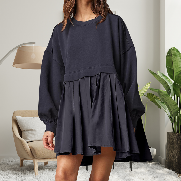 KARIYAH™ - Vestido midi de manga larga holgado y cómodo