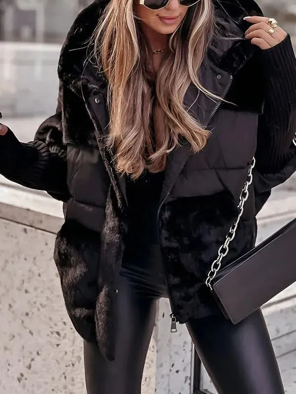 MARISA™ - Chaqueta con Capucha de Felpa Cómoda