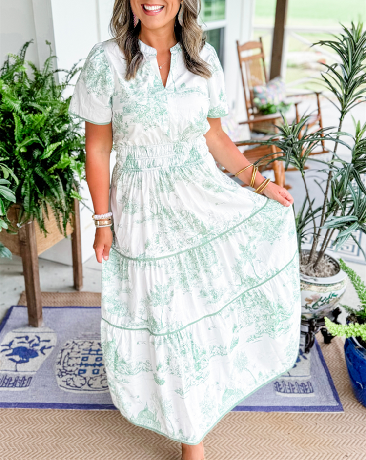 Marcelline | Maxi de toile atemporal – Comodidad elegante y favorecedora con fluidez sin esfuerzo
