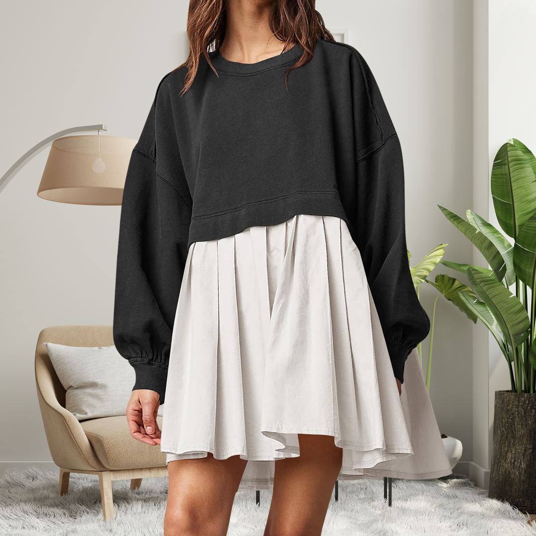 KARIYAH™ - Vestido midi de manga larga holgado y cómodo