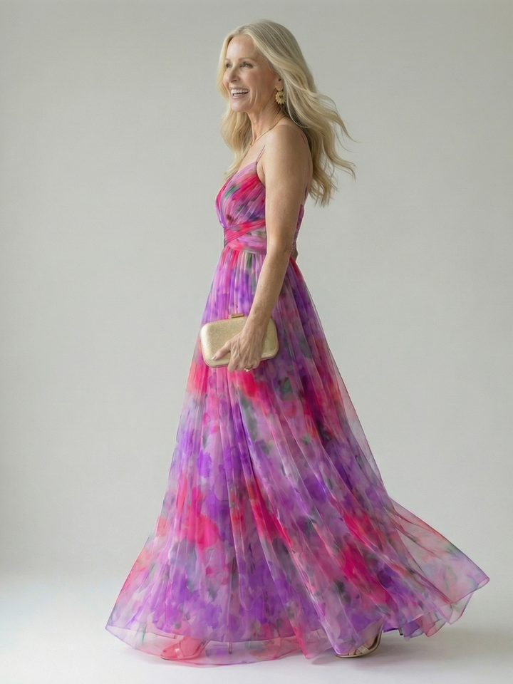 Isel | Maxivestido suave cruzado