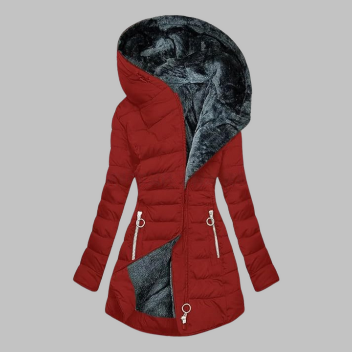 YENGE™ - Chaqueta de manga larga con capucha de corte entallado informal