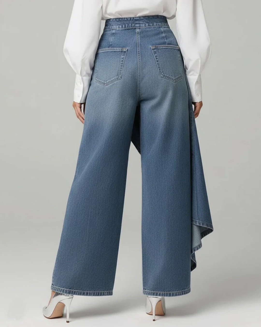 Calvra™ | Pantalón Denim Cruzado