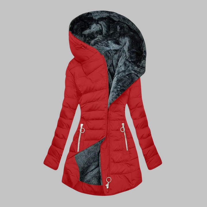 YENGE™ - Chaqueta de manga larga con capucha de corte entallado informal