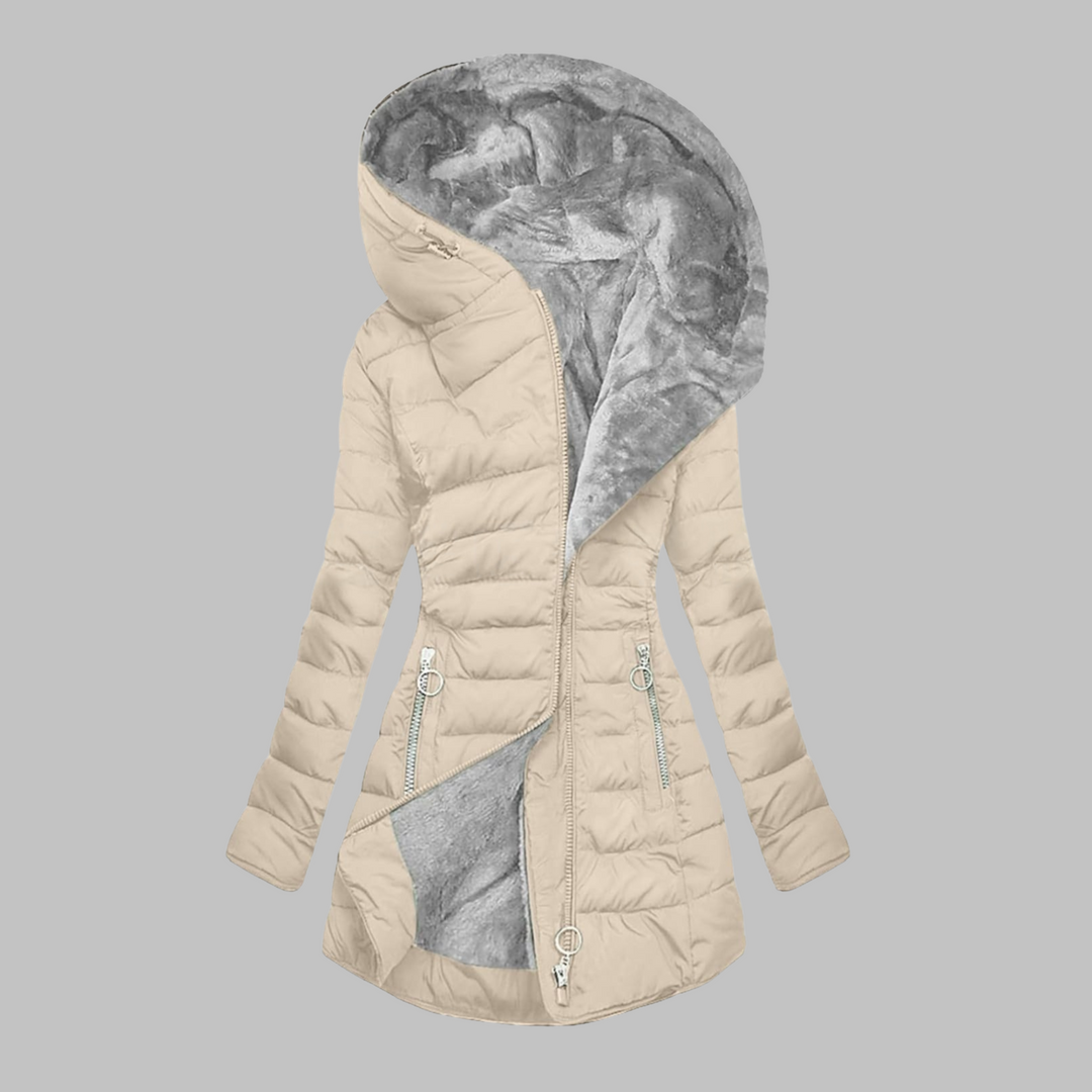 YENGE™ - Chaqueta de manga larga con capucha de corte entallado informal
