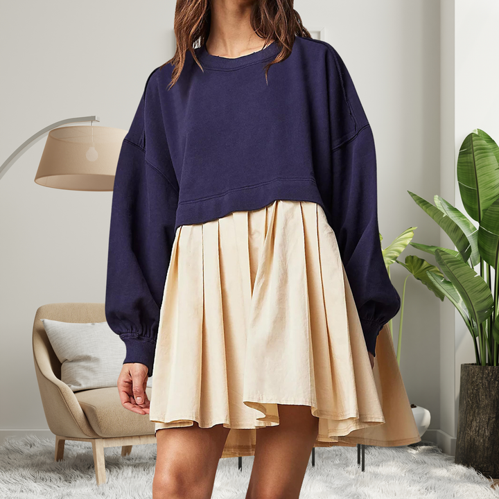 KARIYAH™ - Vestido midi de manga larga holgado y cómodo