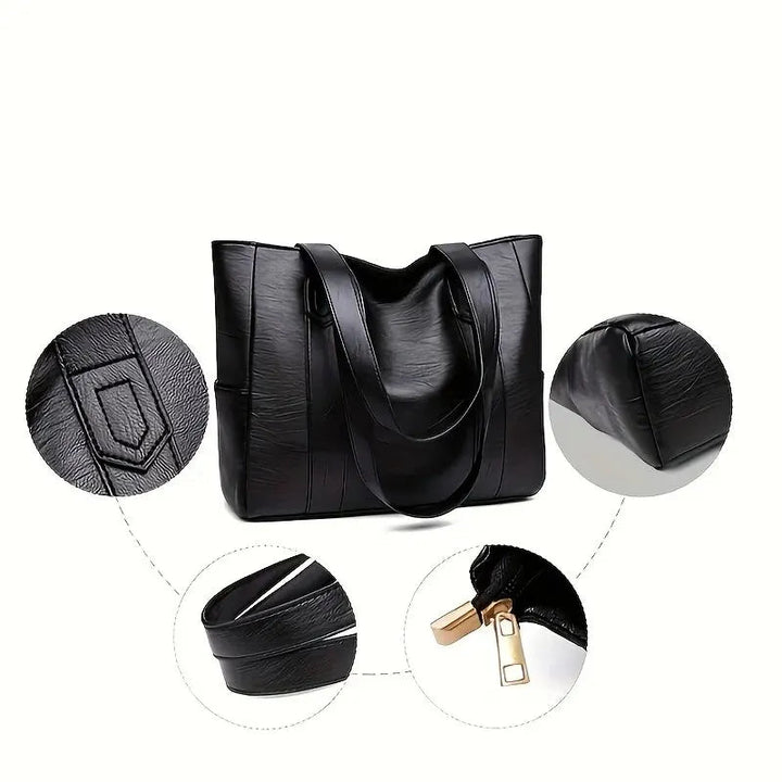Bolso de hombro de cuero para mujer