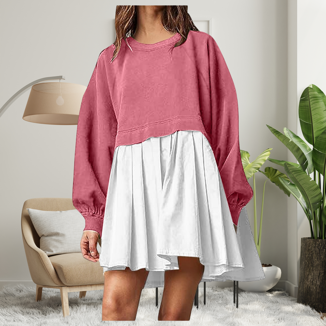 KARIYAH™ - Vestido midi de manga larga holgado y cómodo