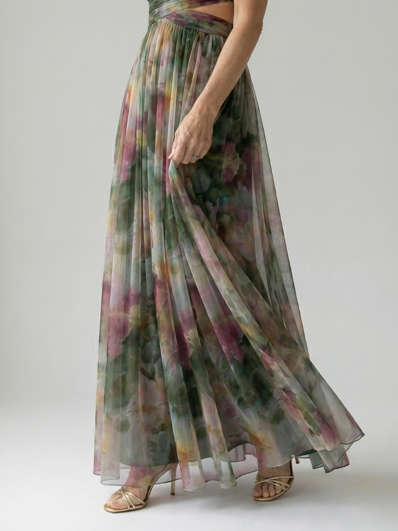 Isel | Maxivestido suave cruzado