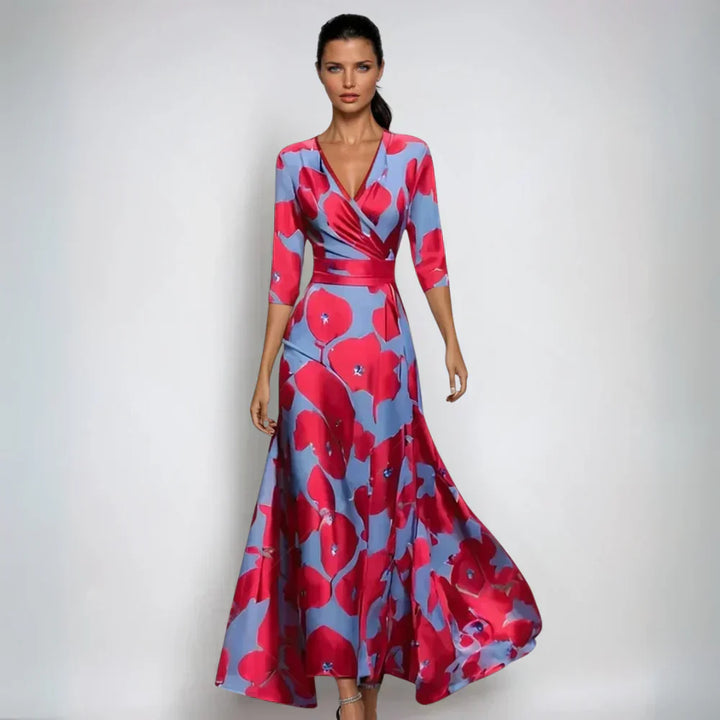Eliana™ | Vestido Floral Elegante Línea A