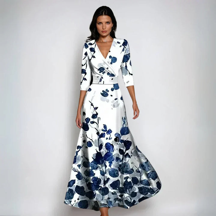 Eliana™ | Vestido Floral Elegante Línea A