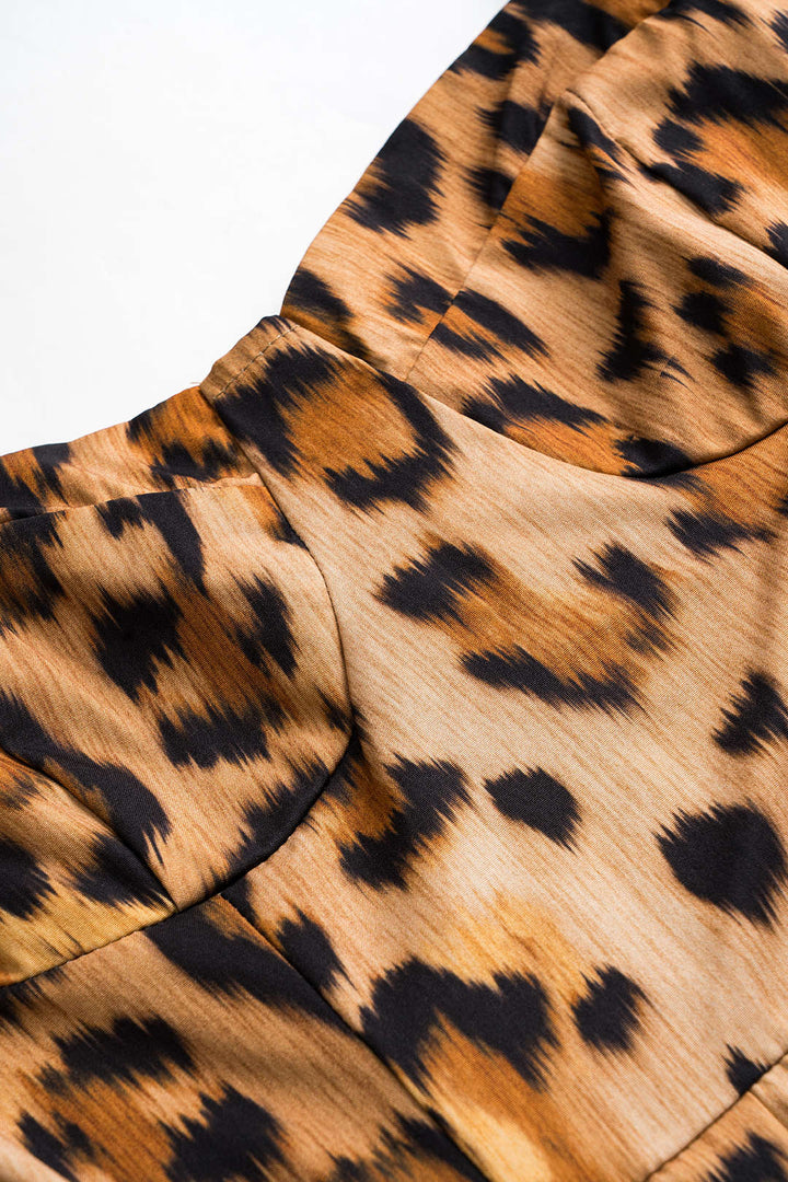 BIANCA™ - Vestido Midi Atrevido con Estampado de Leopardo