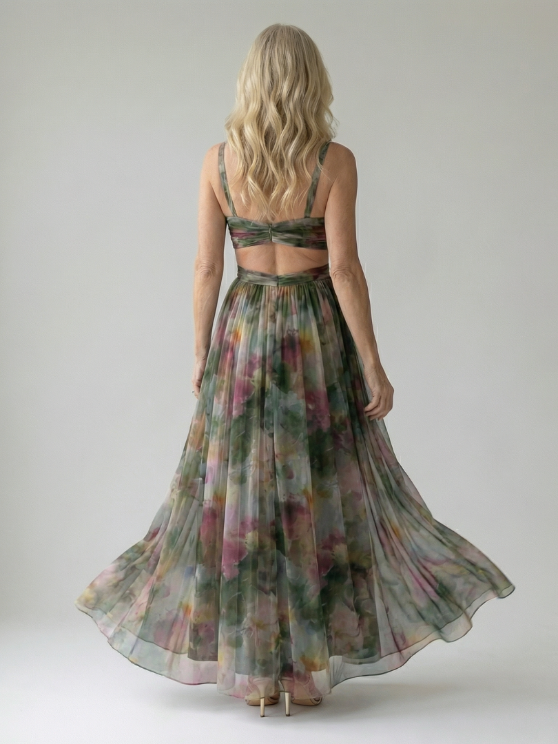 Isel | Maxivestido suave cruzado