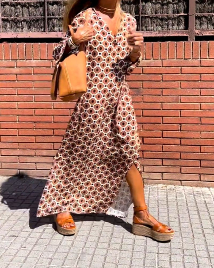Chels - Vestido que Disimula la Barriga - Marrón