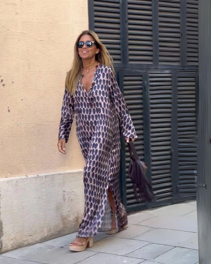 Chels - Vestido que Disimula la Barriga - Marrón