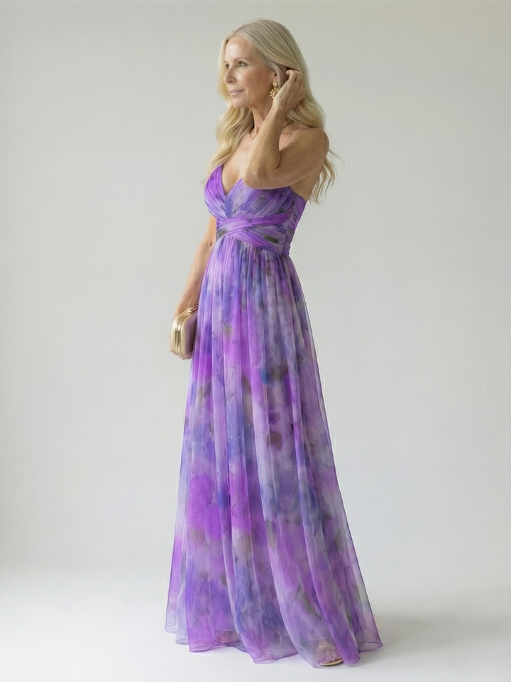 Isel | Maxivestido suave cruzado
