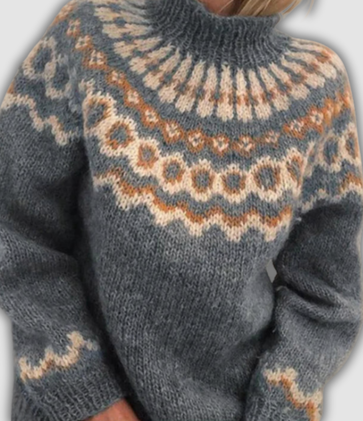 Seraphine | Suéter de cuello alto retro