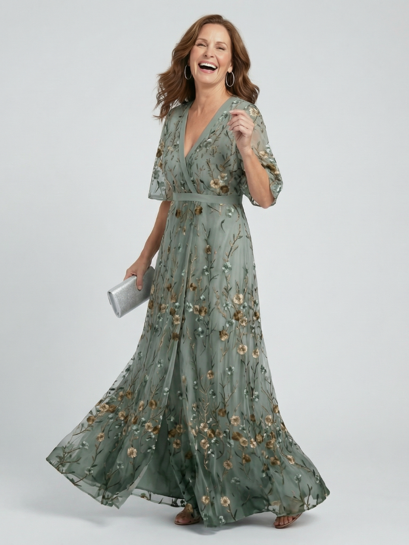 Selora | Vestido maxi Halter Bloom Flow