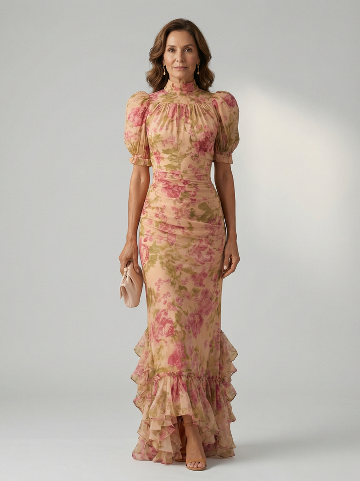 Vianne | Vestido largo de cuello alto y suave