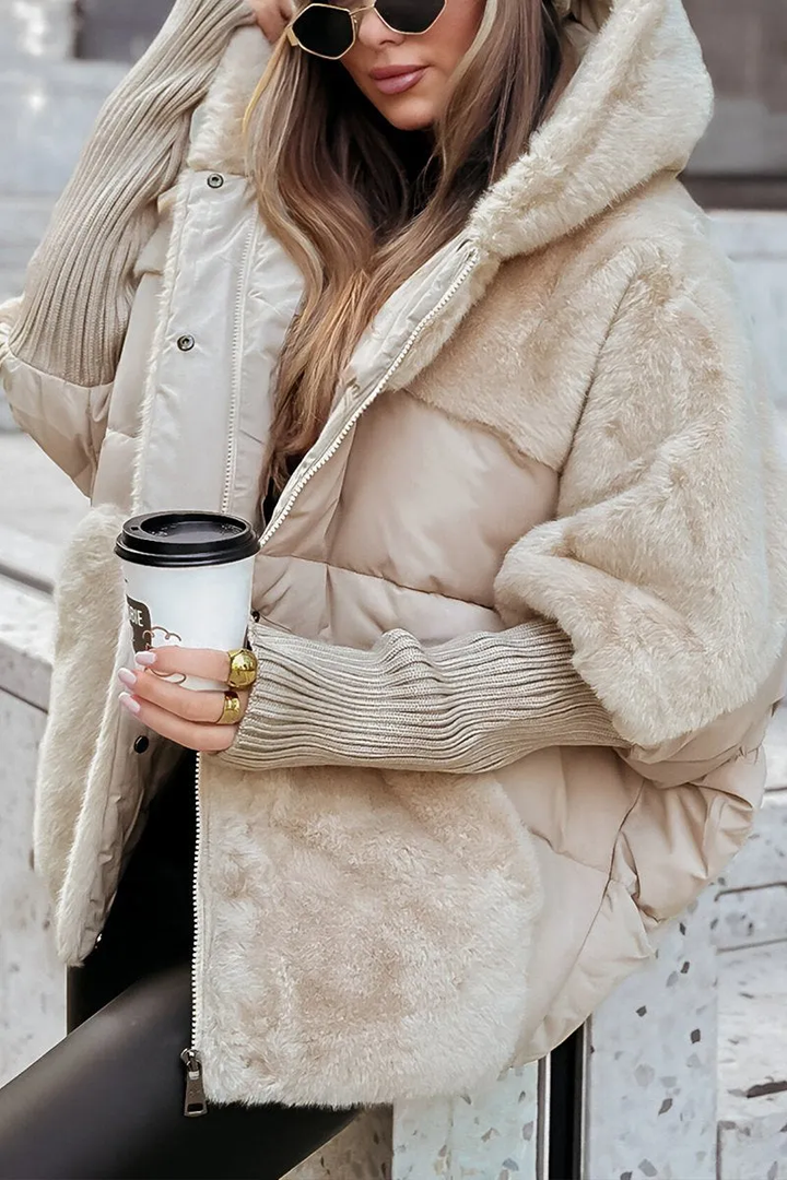MARISA™ - Chaqueta con Capucha de Felpa Cómoda