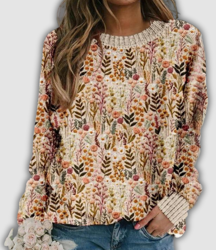 Coralie | Suéter Retro Jacquard