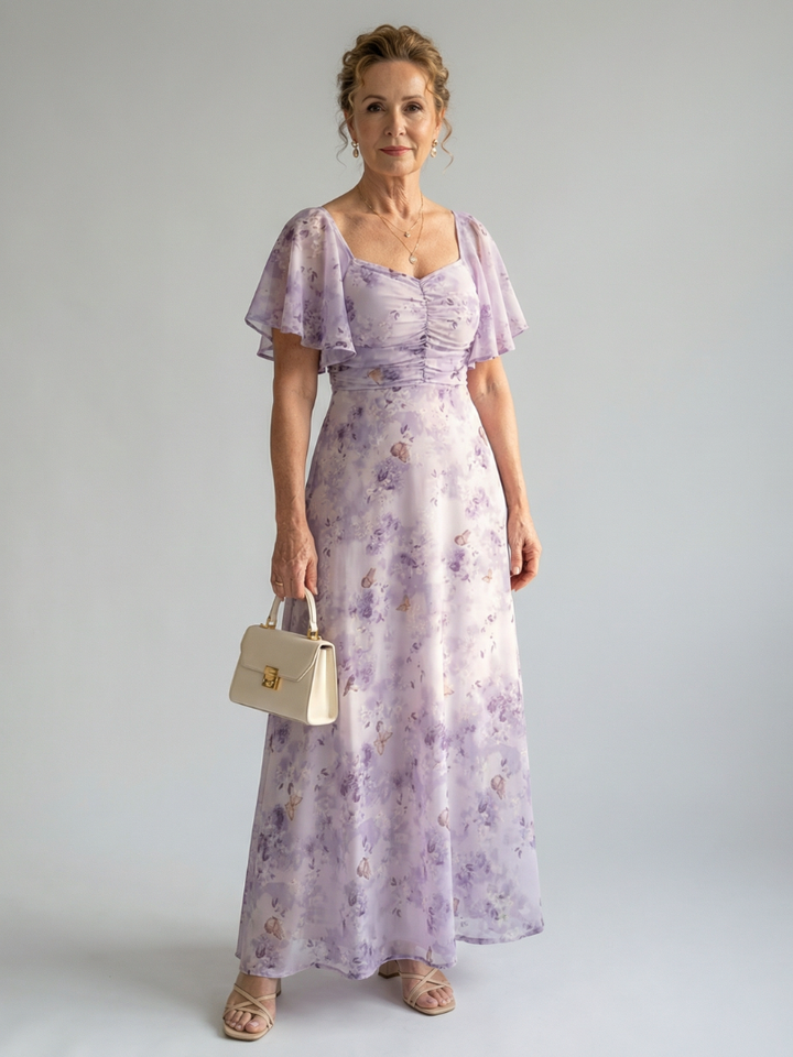 Vaelis | Vestido Midi con Mangas Acampanadas