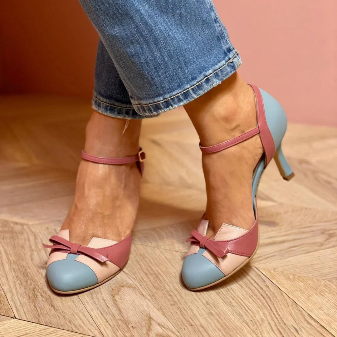 Sandalias Ortopédicas Vintage - Azul empolvado (más vendido)