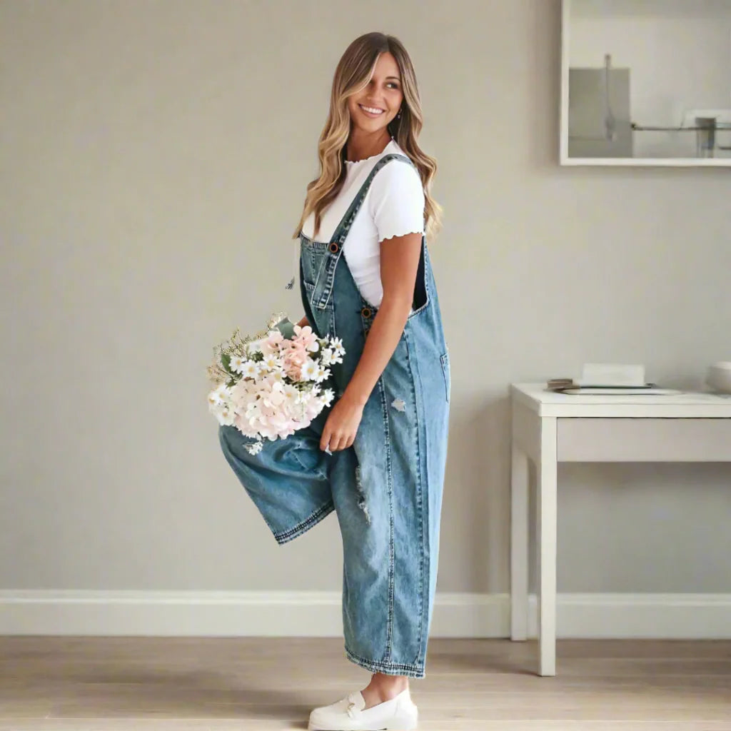 CARMELITA™ | Mono Vintage con Lavado y Tirantes Ajustables