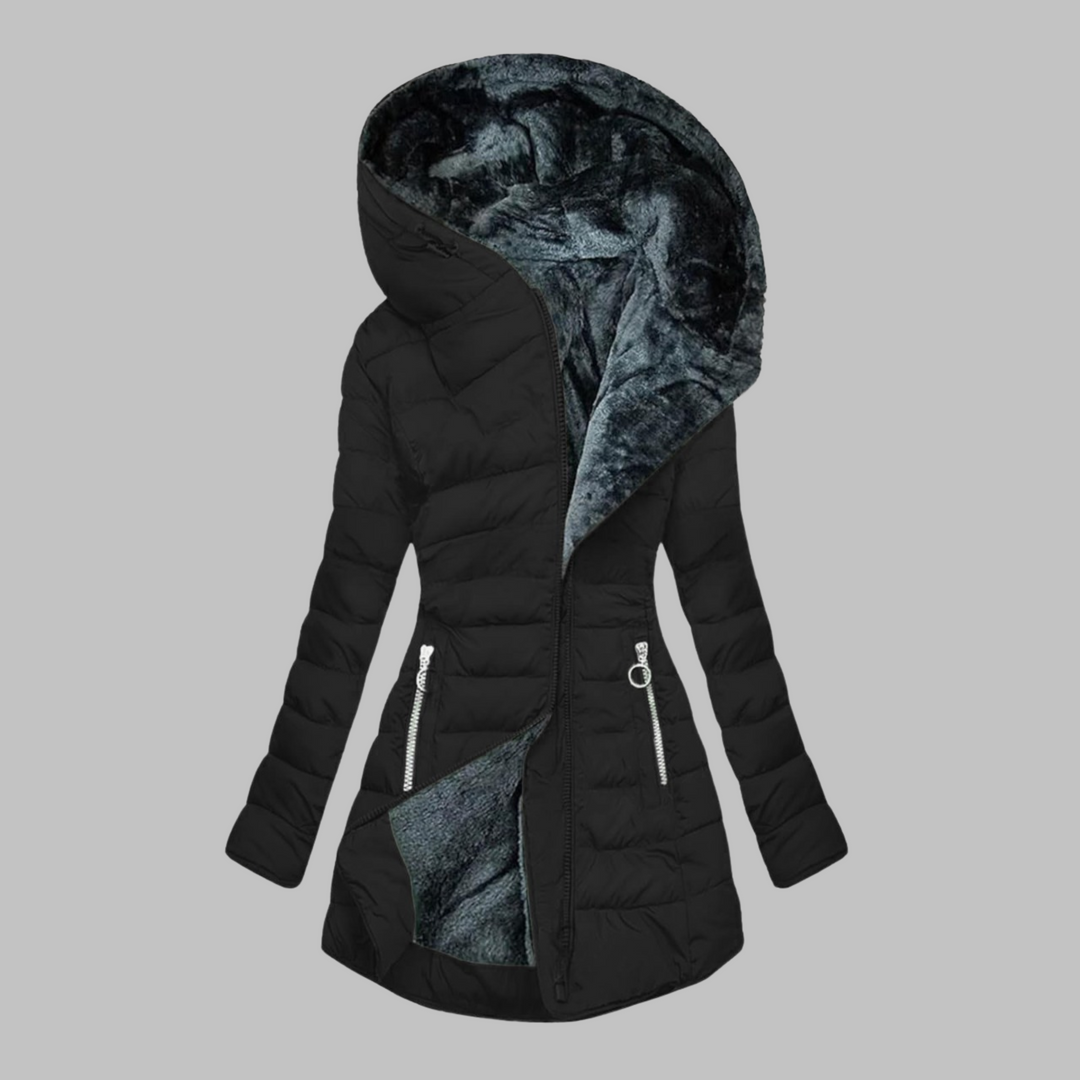 YENGE™ - Chaqueta de manga larga con capucha de corte entallado informal