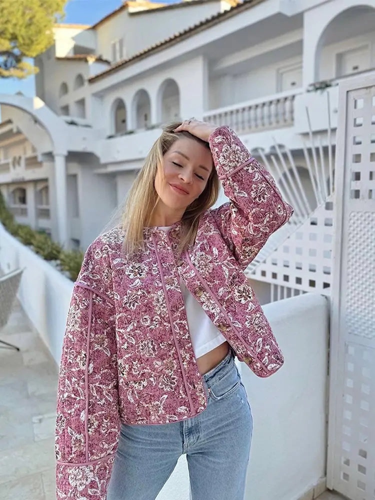 NICOLE™ - Chaqueta Estampada de Moda