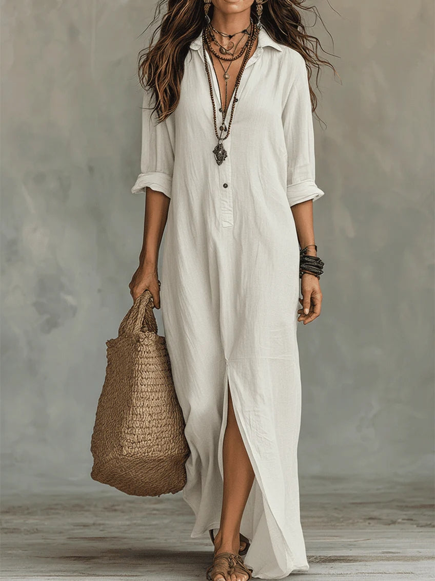 WILLOW | Maxivestido sin esfuerzo Silueta favorecedora Uso diario versátil