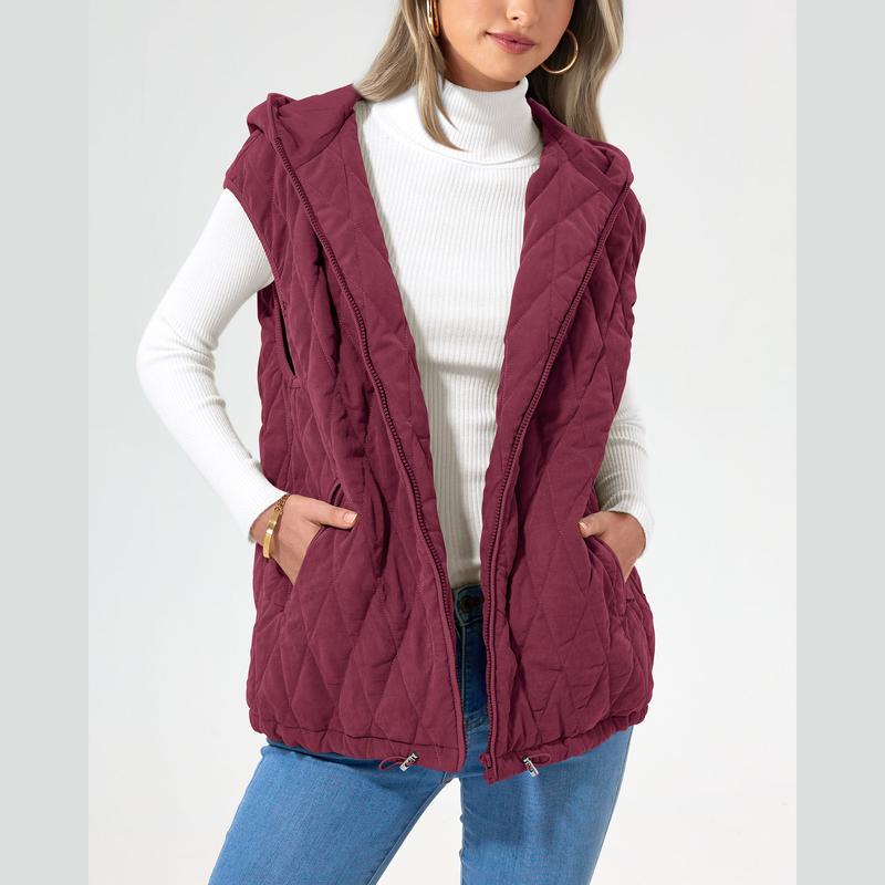 LIAM™ - Abrigo de invierno sin mangas con capucha y bolsillos