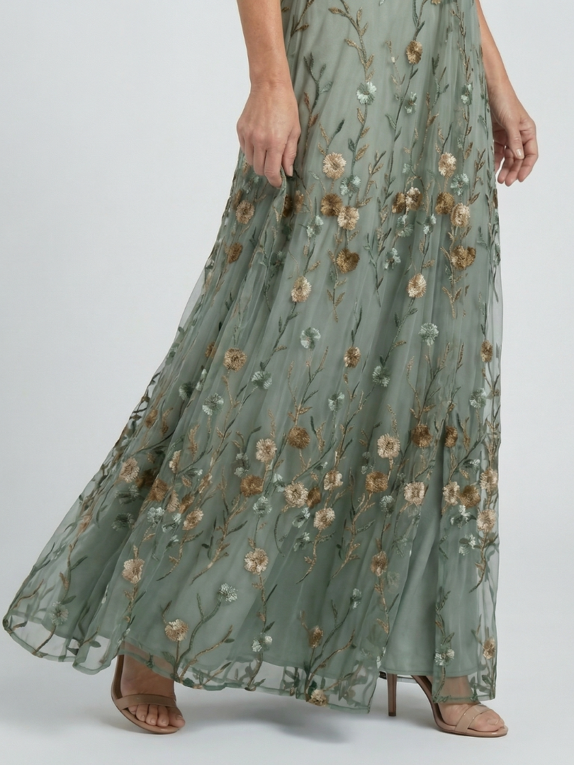 Selora | Vestido maxi Halter Bloom Flow