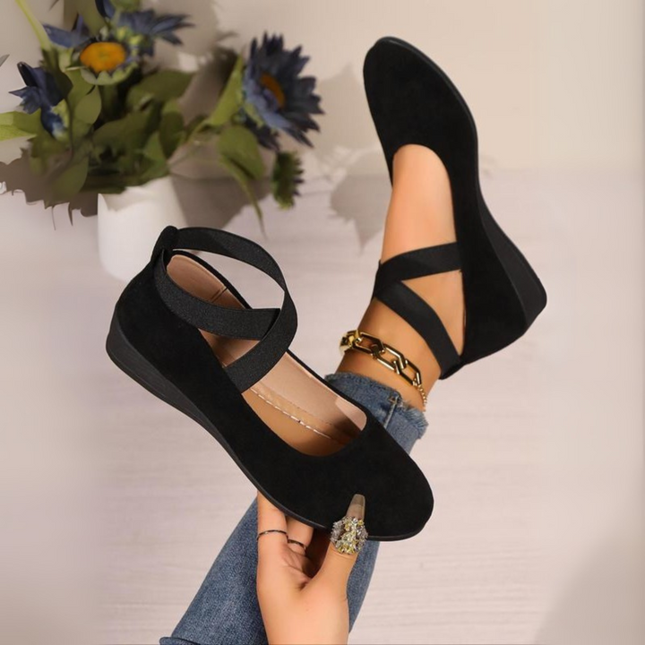 ANGEL™ - Zapatos cómodos sin cordones con cuña cerrada