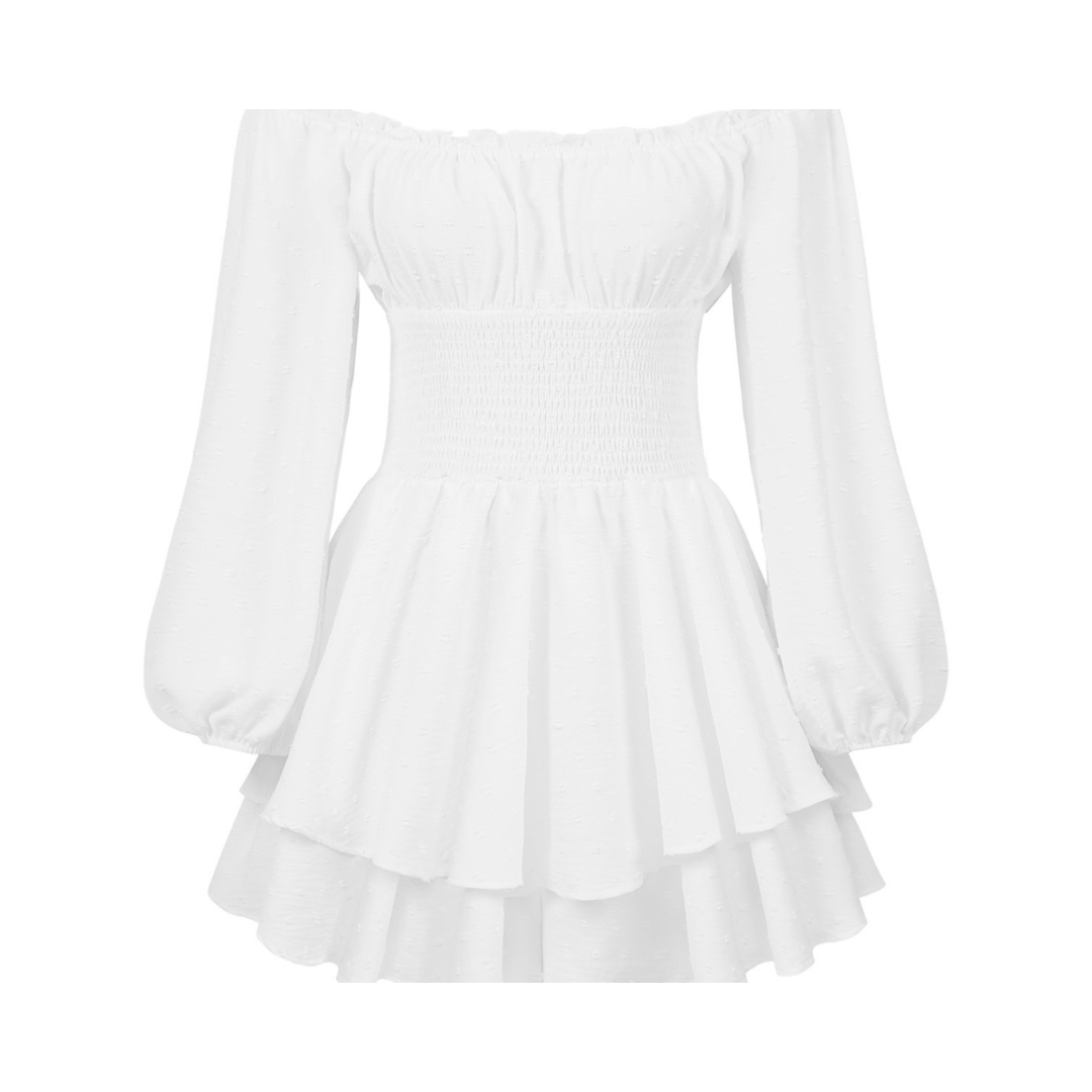 CYNRHIA™ – Mameluco elegante de manga larga con hombros descubiertos
