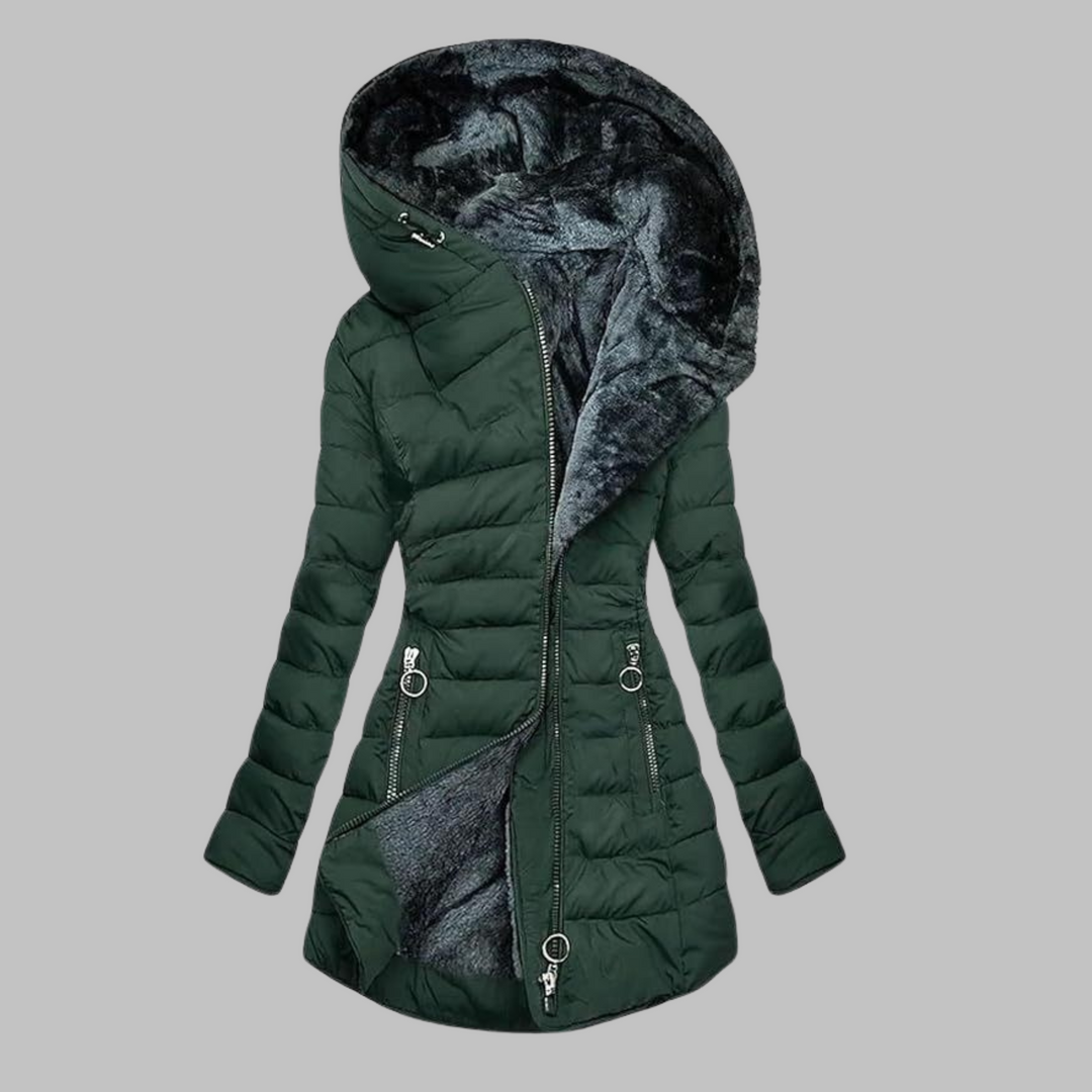 YENGE™ - Chaqueta de manga larga con capucha de corte entallado informal