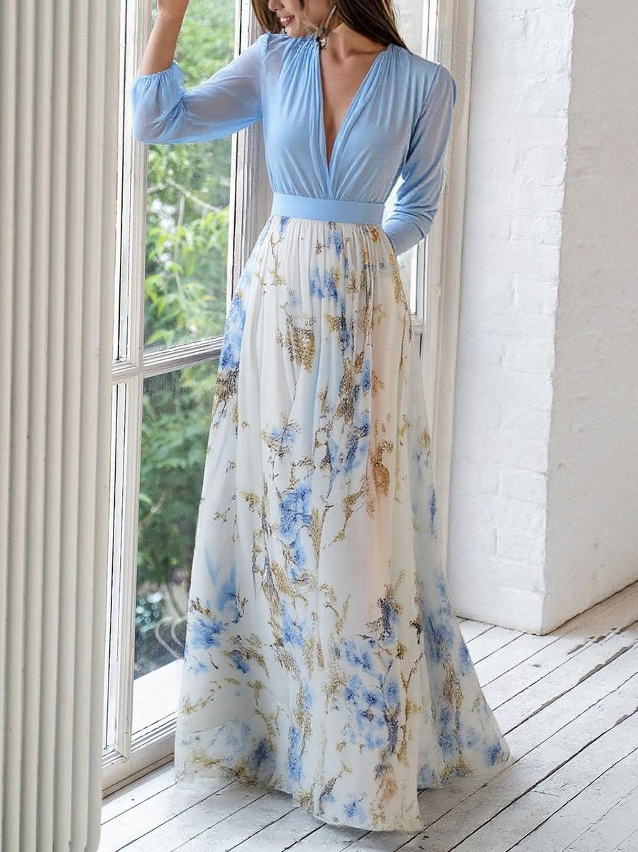 Harper™ | Vestido Maxi con Estampado Floral