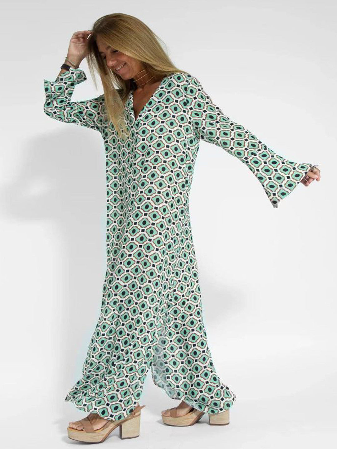 Chels - Vestido que Disimula la Barriga - Verde