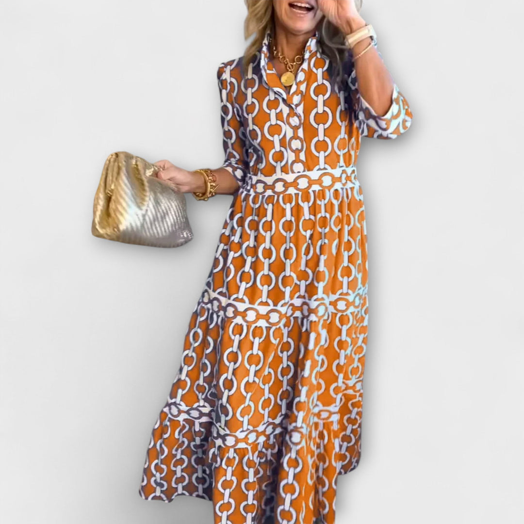 Marigold | Maxivestido cómodo - Elegancia sin esfuerzo, confianza diaria