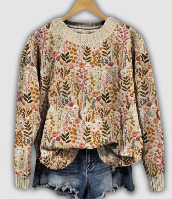Coralie | Suéter Retro Jacquard