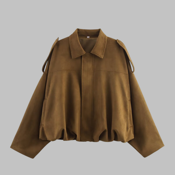 GIGI™ - Chaqueta urbana extragrande vintage con cremallera